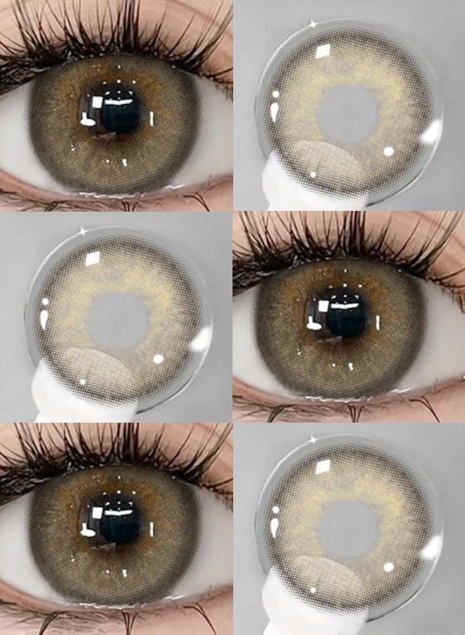 Catchu Look Brown Contact Lenses for Woman 14.5mm Eye Colored Lenses for Enlarge Eyes - Image 2